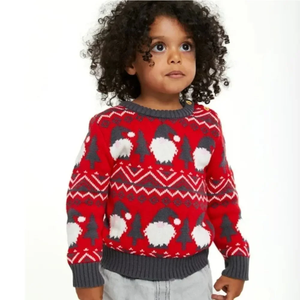 Holiday Time Baby Toddler Boy or Girls Unisex Christmas Sweater, Size 18 Months